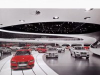 進口汽車旗艦店展廳室內展示效果-2209-04