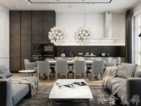 歐式風格家居裝修裝飾室內(nèi)設(shè)計效果-A712-2