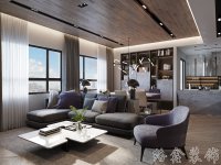 現(xiàn)代風格家居裝修裝飾室內設計效果-A8109-2